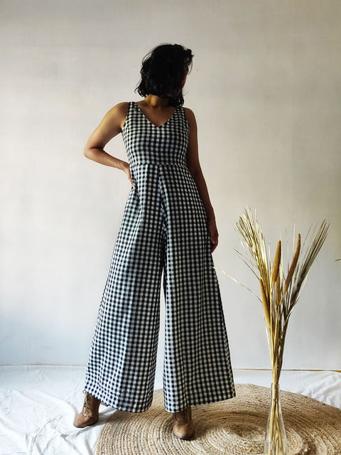 Checkered Jumpsuit - WhySoBlue