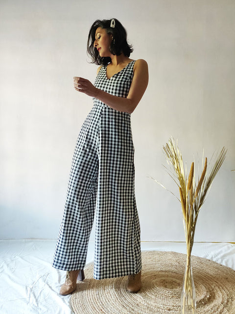 Checkered Jumpsuit - WhySoBlue