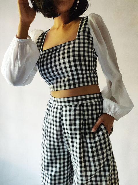Checkered Top - WhySoBlue