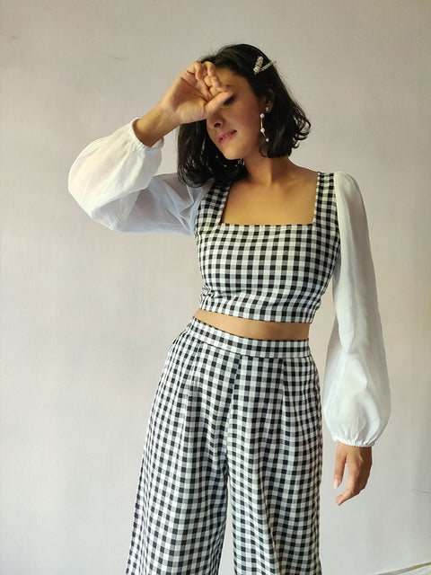 Checkered Top - WhySoBlue