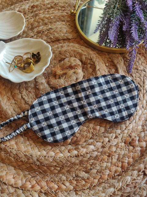 Checkered Eye Mask